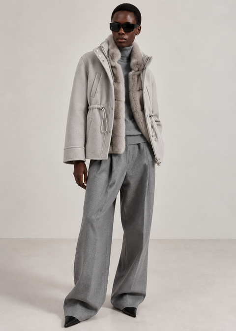 Giacca in cashmere convertibile 2-in-1