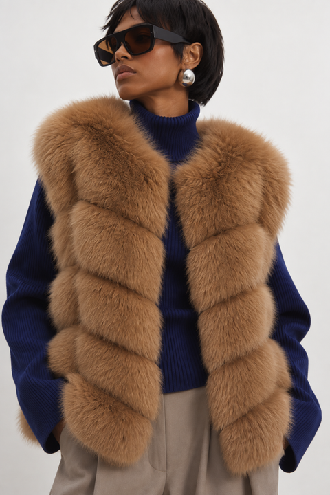 Sleeveless Fox Gilet
