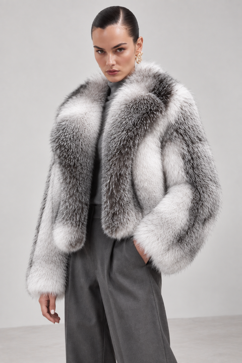 Manteau en fourrure de renard arctique