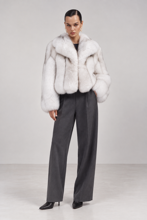 Natural Artic Fox Fur Coat