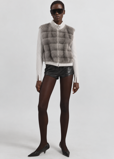 Cashmere and Mink Jacket