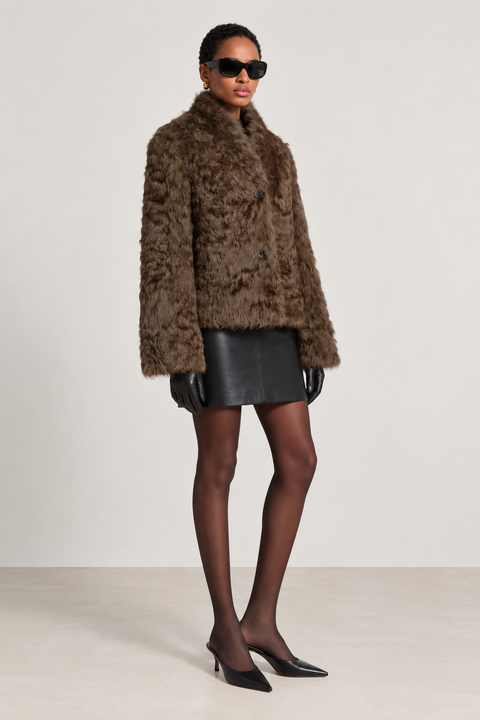 Cappotto reversibile in montone