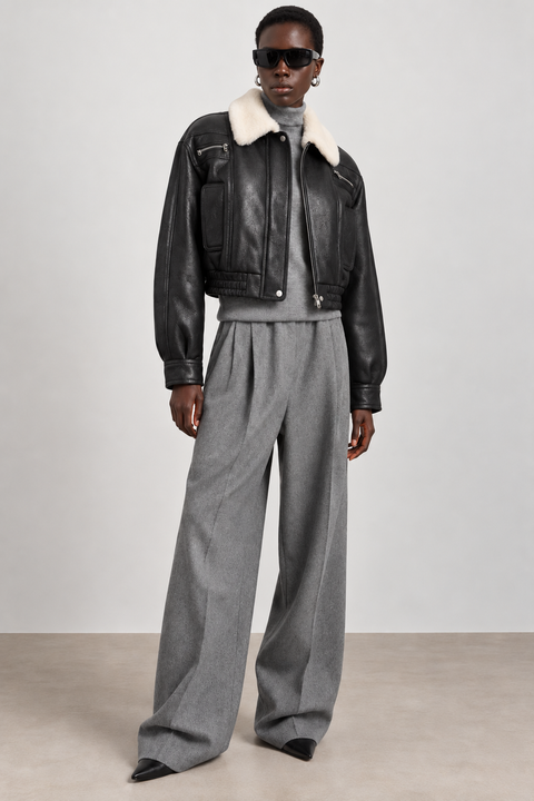 Giacca corta in shearling
