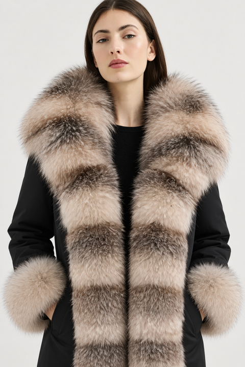 Parka mit Futter aus Fuchspelz
