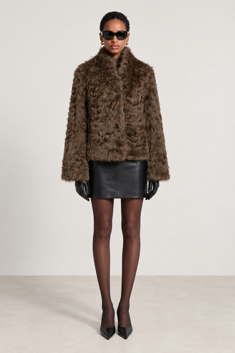 Cappotto reversibile in montone