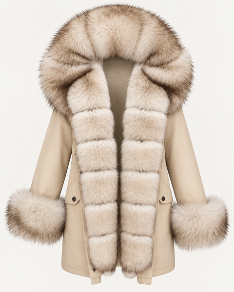 Parka mit Futter aus Fuchspelz