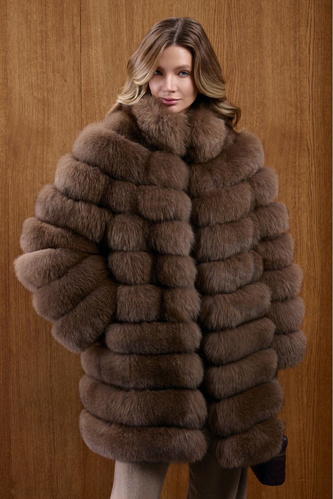 Midi Fox Fur Coat