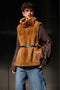 Whiskey Mink Fur Vest