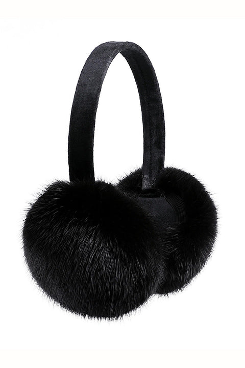 Black Mink Earmuffs