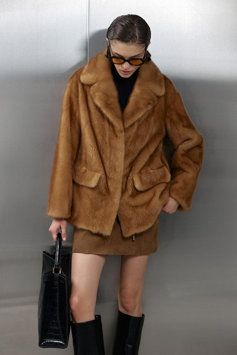 Short Mink Fur Jacket