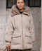 Wool-Blend Mink Parka