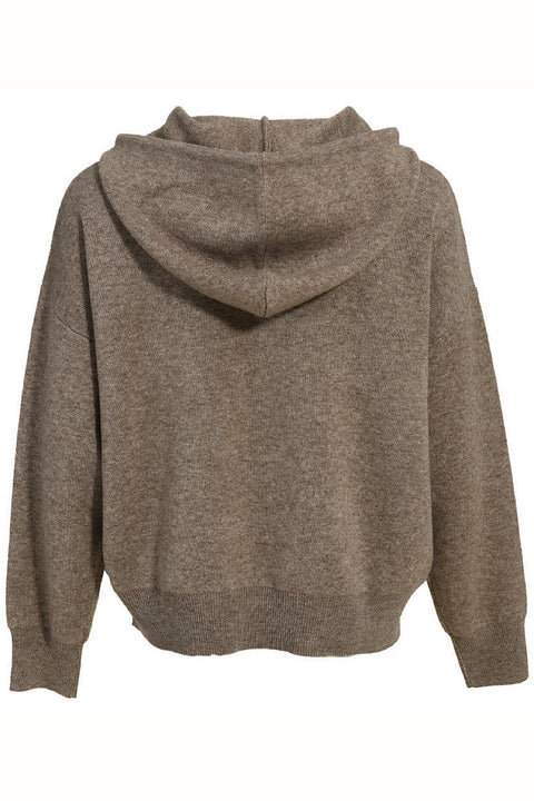 Taupe Wool-Blend Tracksuit Set