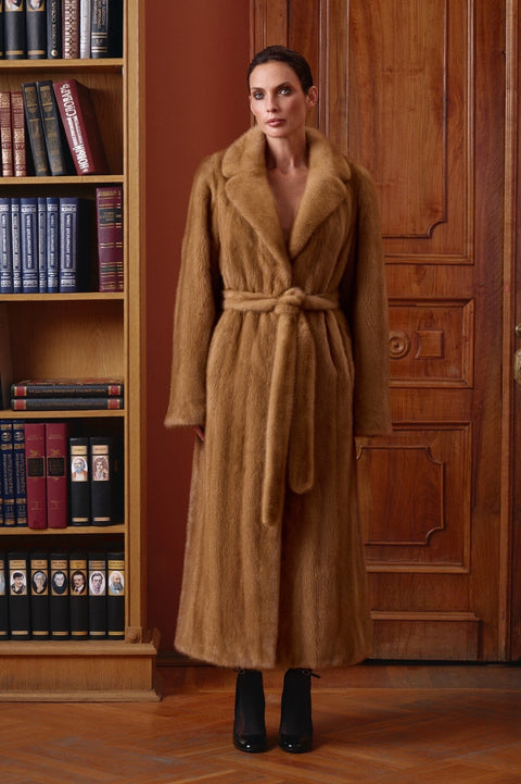 Long Brown Mink Coat