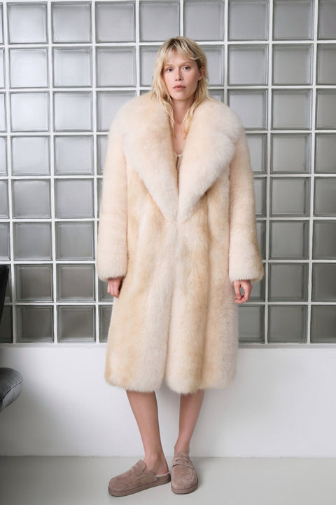 Long Fox Fur Coat
