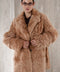 Genuine Camel Shearling Coat