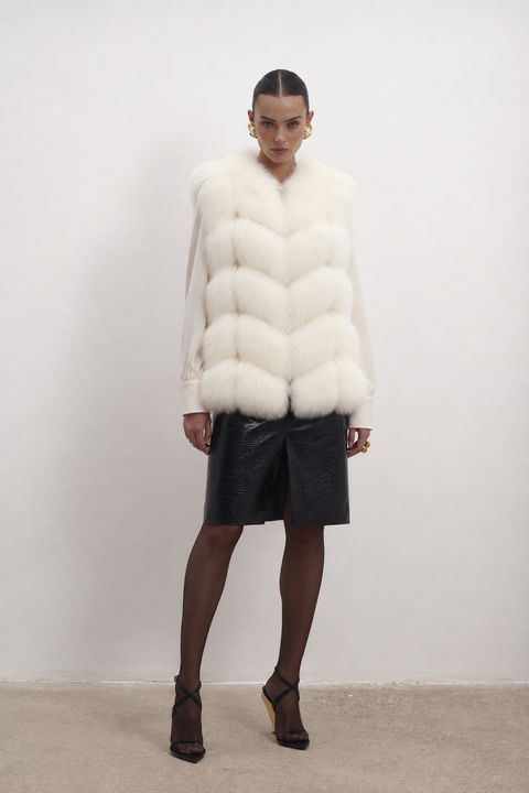 Sleeveless Fox Gilet