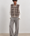 Sleeveless Mink Gilet