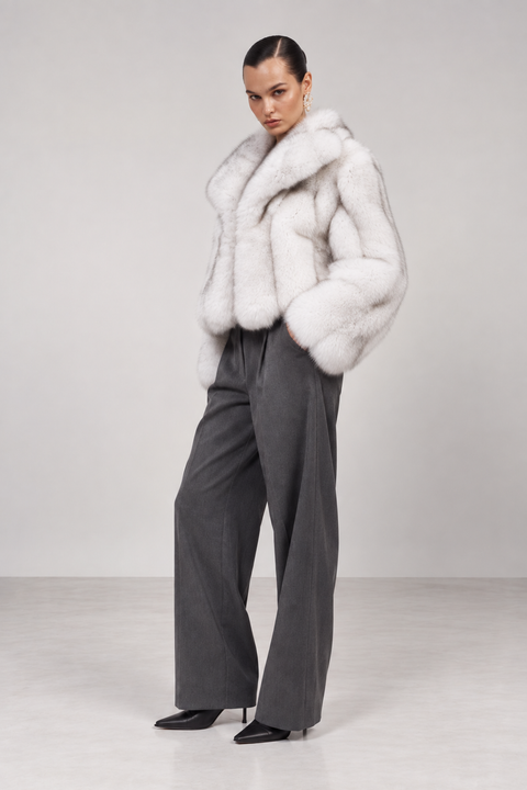 Natural Artic Fox Fur Coat
