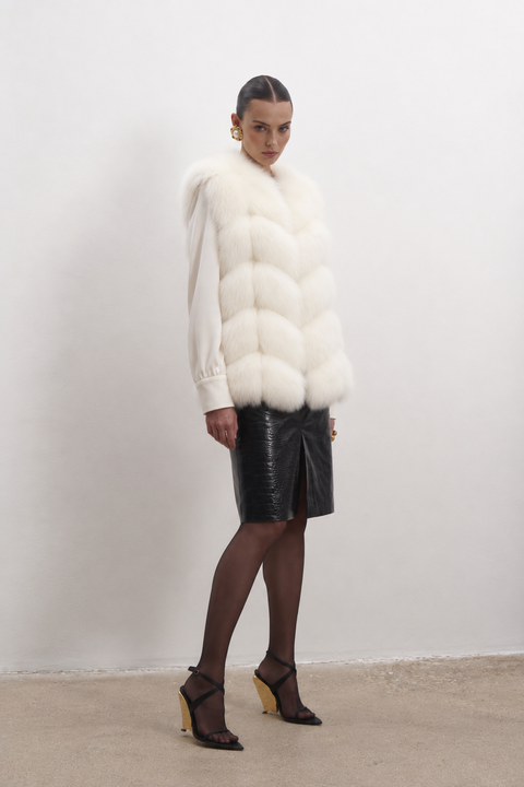 Sleeveless Fox Gilet
