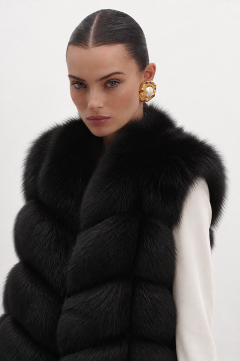 Sleeveless Fox Gilet