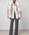 Crossed Fox Fur Coat