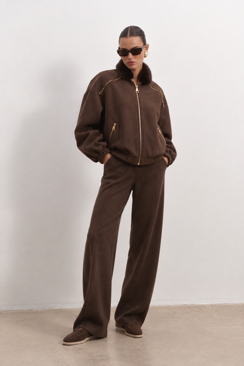 Bomber with Mink Fur