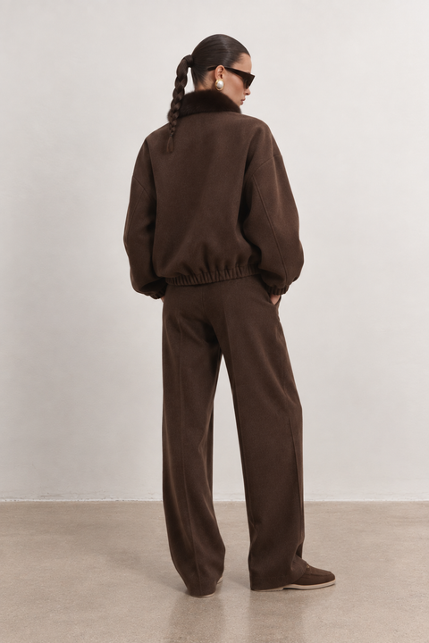 Bomber with Mink Fur