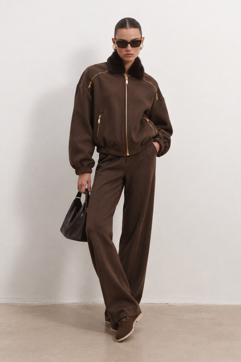 Bomber with Mink Fur