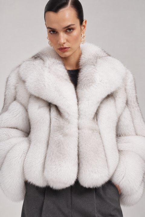 Natural Artic Fox Fur Coat