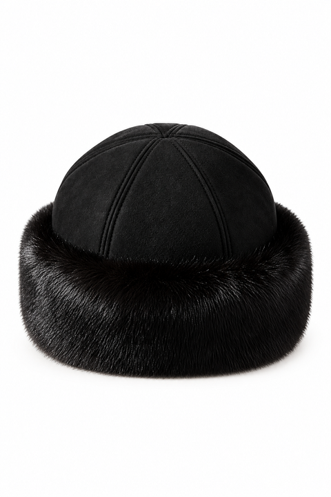 Suede and Mink Hat