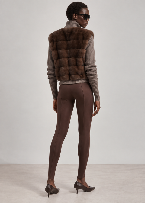 Kaschmirjacke mit Nerz