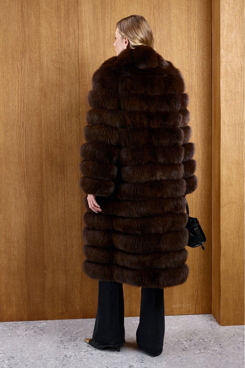 Midi Fox Fur Coat