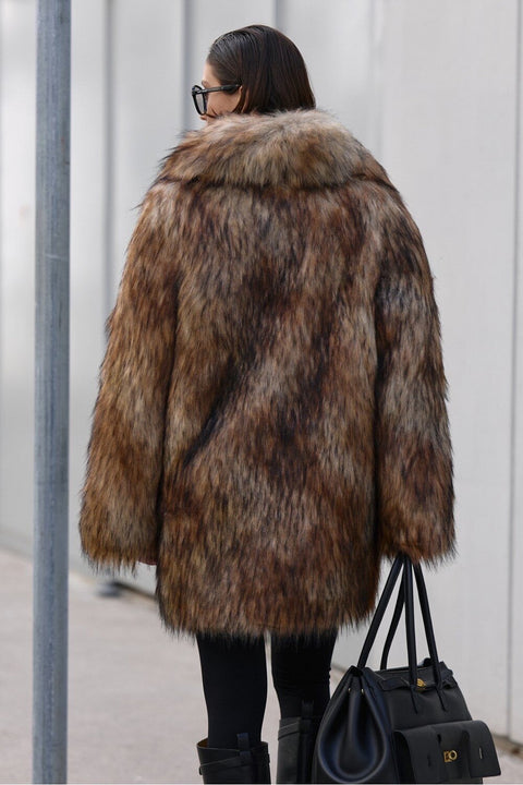 Oversized Faux Fur Coat