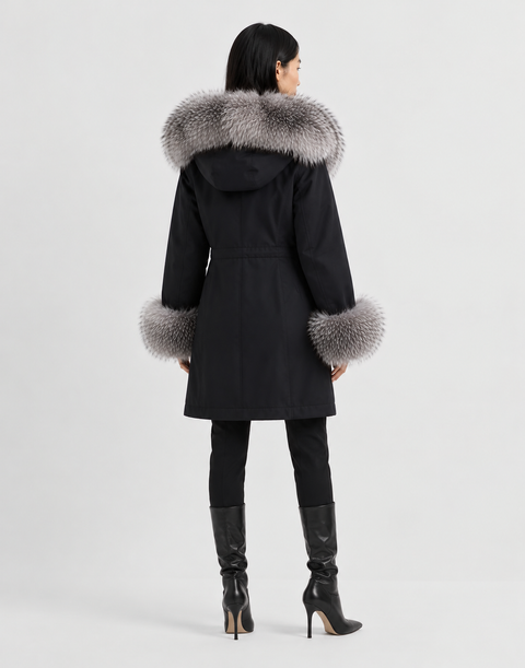 Lined Fox Fur Parka