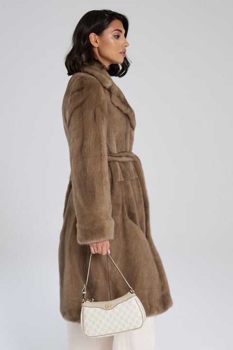 Midi Mink Fur Coat