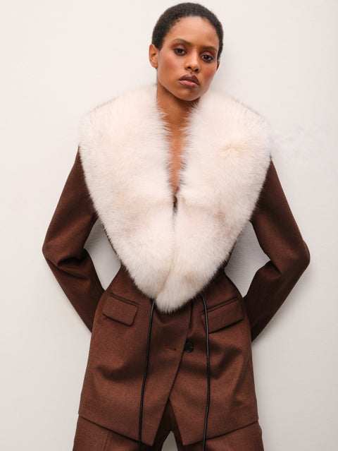 Natural Fox Fur Collar