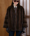Short Genuine Mink Cape