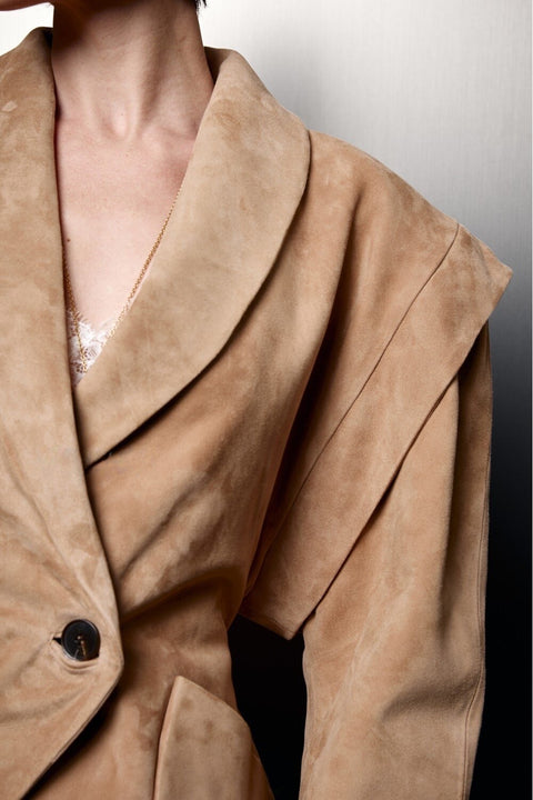 Camel Suede Jacket
