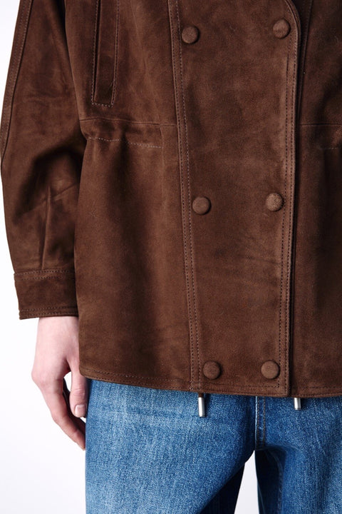Lambskin Brown Suede Jacket