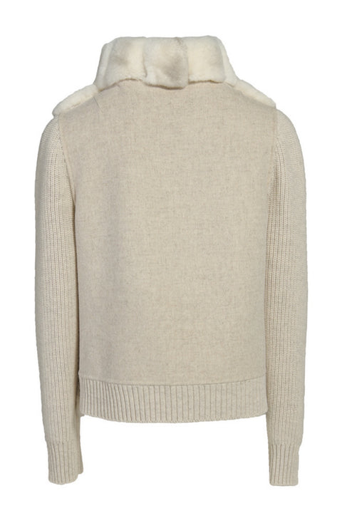 Cashmere Jacket with Fur