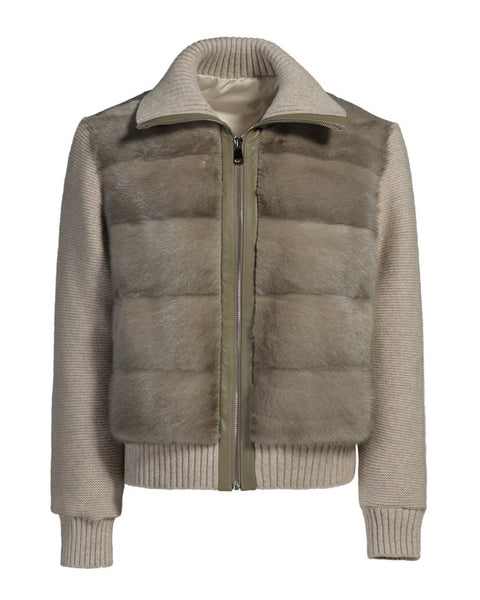 Mink and Cashmere Bomber