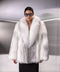Artic White Fox Fur Coat