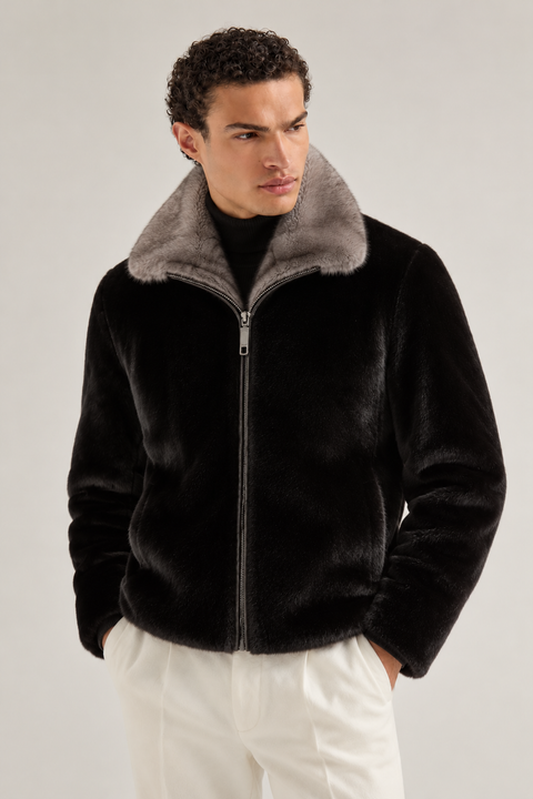 Echte Herrenjacke aus Vollmink