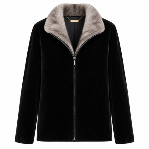 Echte Herrenjacke aus Vollmink
