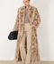 Long manteau en peau lainée de Toscane