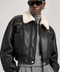 Cropped Shearling Jacket